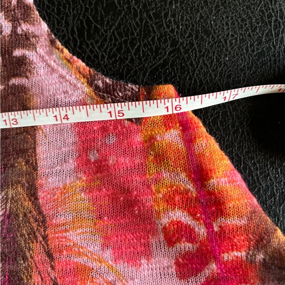 Almost Famous Pink Tribal Feather Tank Size M - Picture 5 of 11